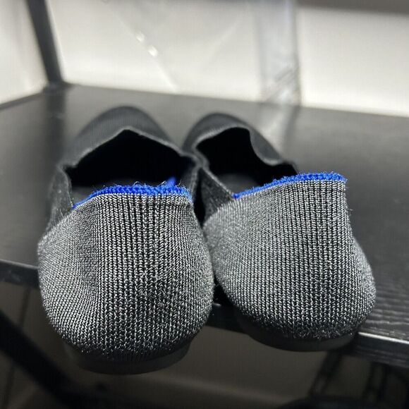 Rothy’s Women’s Size 9.5 Black Round Toe Flats Sandals Shoes Slip On - Picture 4 of 8